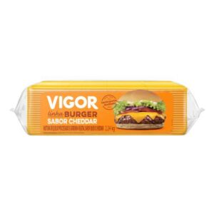 QUEIJO FATIADO CHEDDAR VIGOR 4X2,24KG - 2321